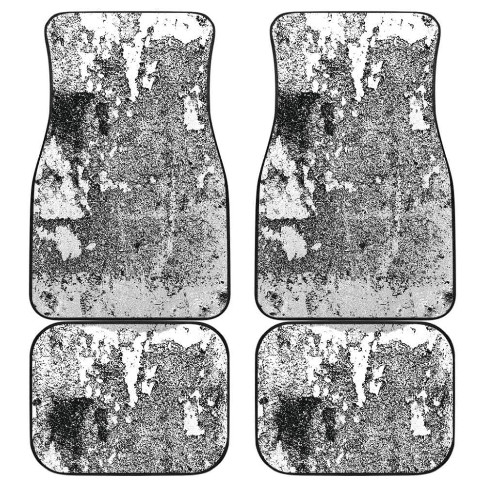 White Grunge Art Car Floor Mats