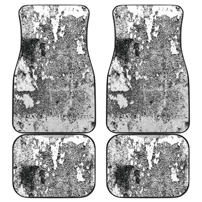 White Grunge Art Car Floor Mats
