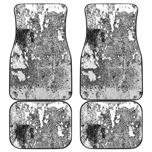 White Grunge Art Car Floor Mats