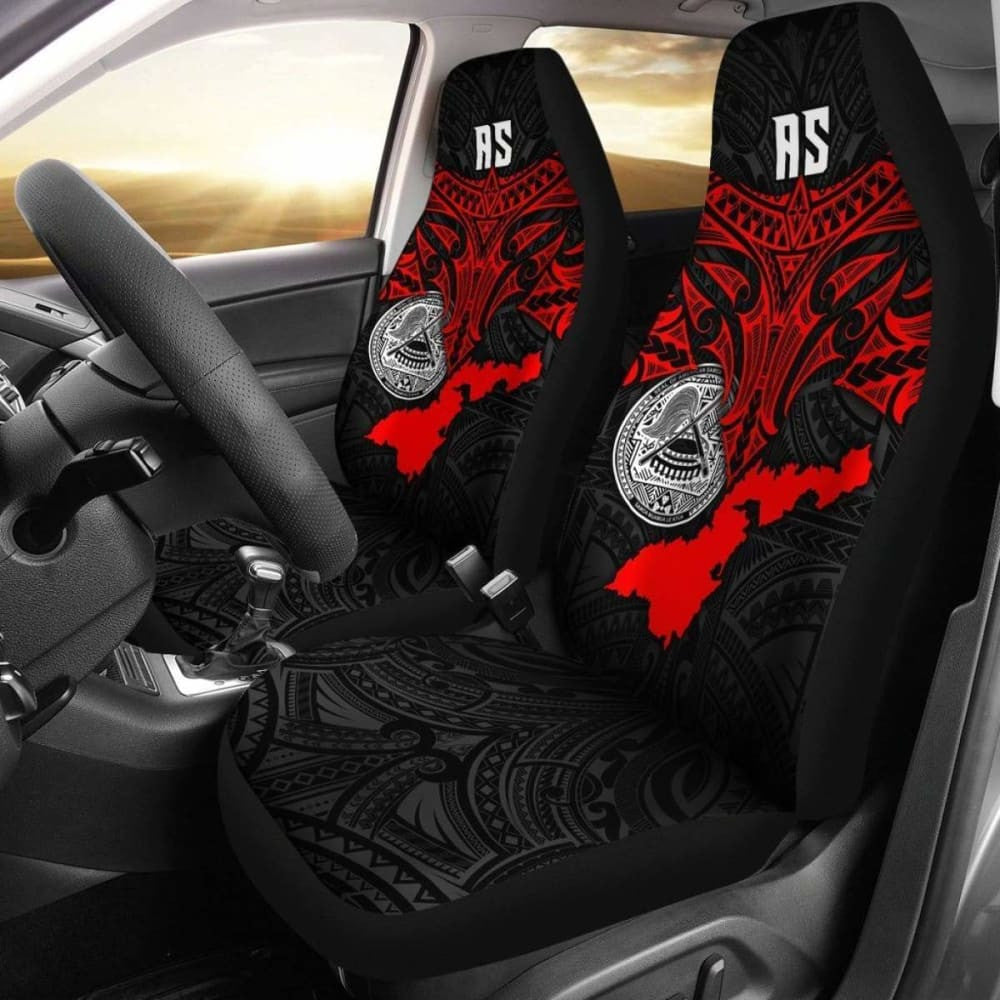 American Samoa Polynesian Car Seat Covers - Whale Tail -