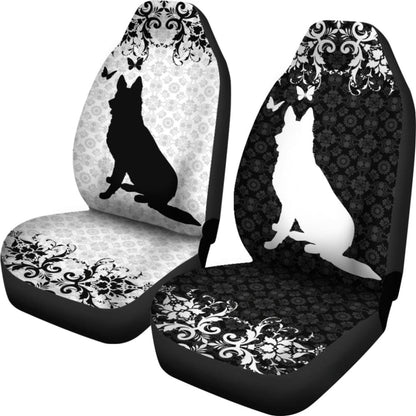 Vintage German Shepherd Car Seat Covers