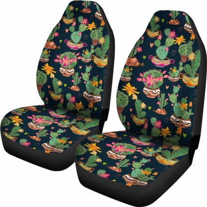 Cactus Flower Pattern Car Seat Covers