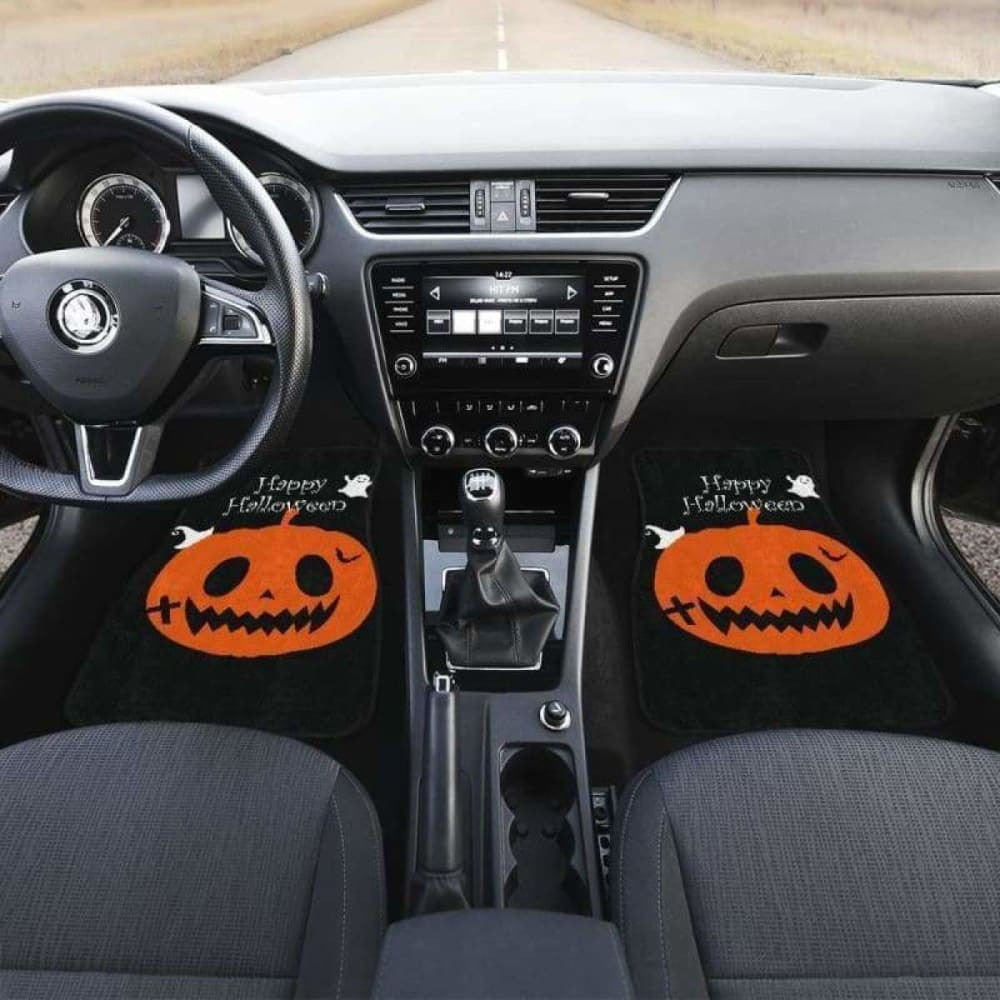Pumpkin Halloween Car Floor Mats