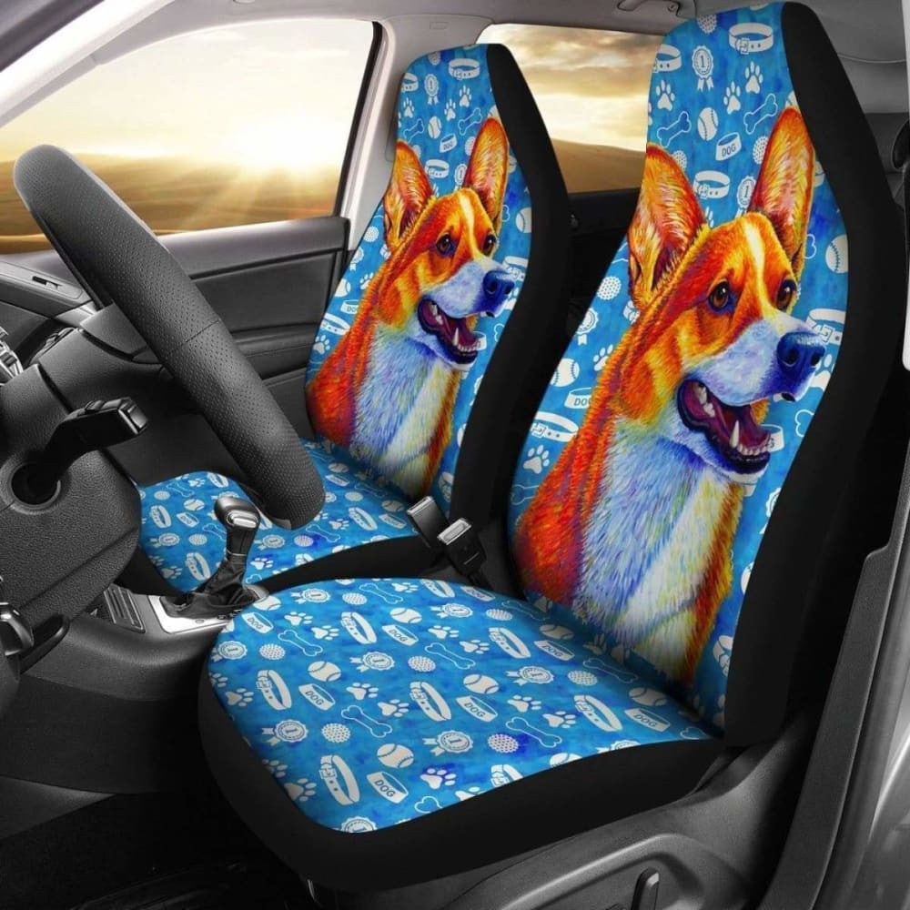 Welsh Corgi Dog Car Seat Covers