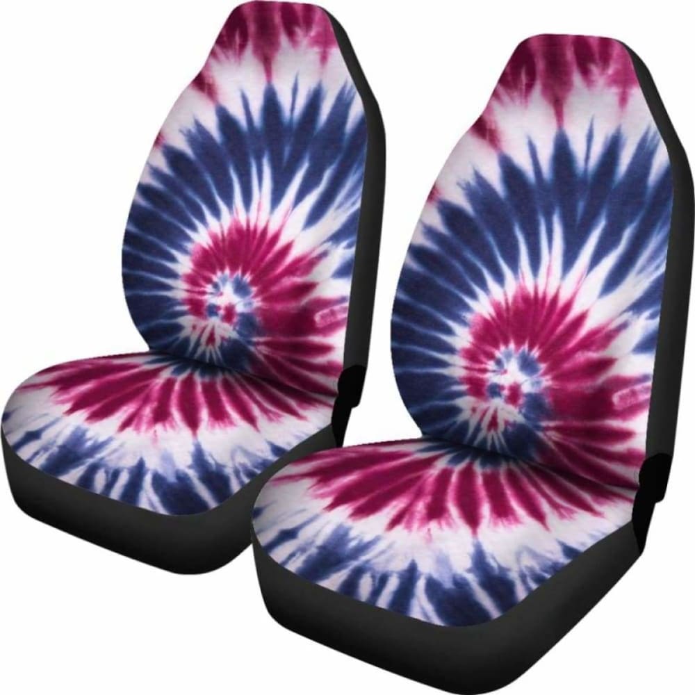 Red, White & Blue Tie Dye Car Seat Covers