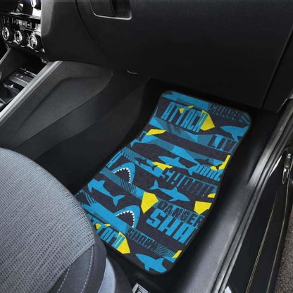 Shark Dangerous Front And Back Car Mats