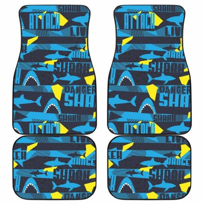 Shark Dangerous Front And Back Car Mats