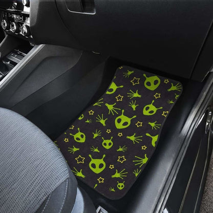 Alien Pattern Print Design  Front And Back Car Mats