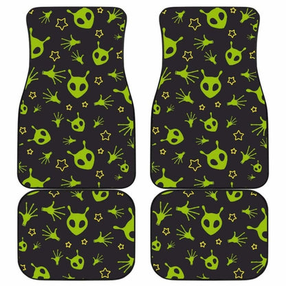 Alien Pattern Print Design  Front And Back Car Mats