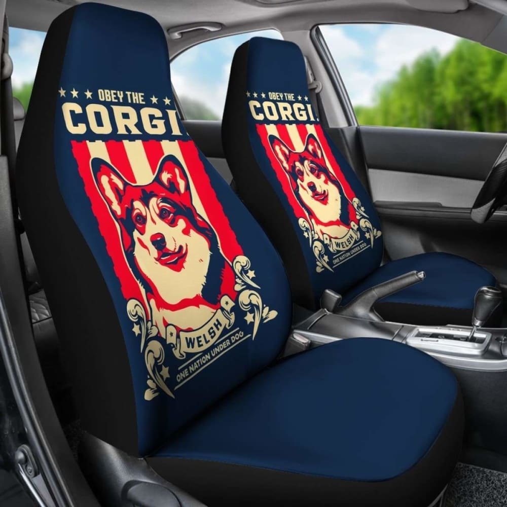 Corgi Car Seat Covers - Obey The Corgi -