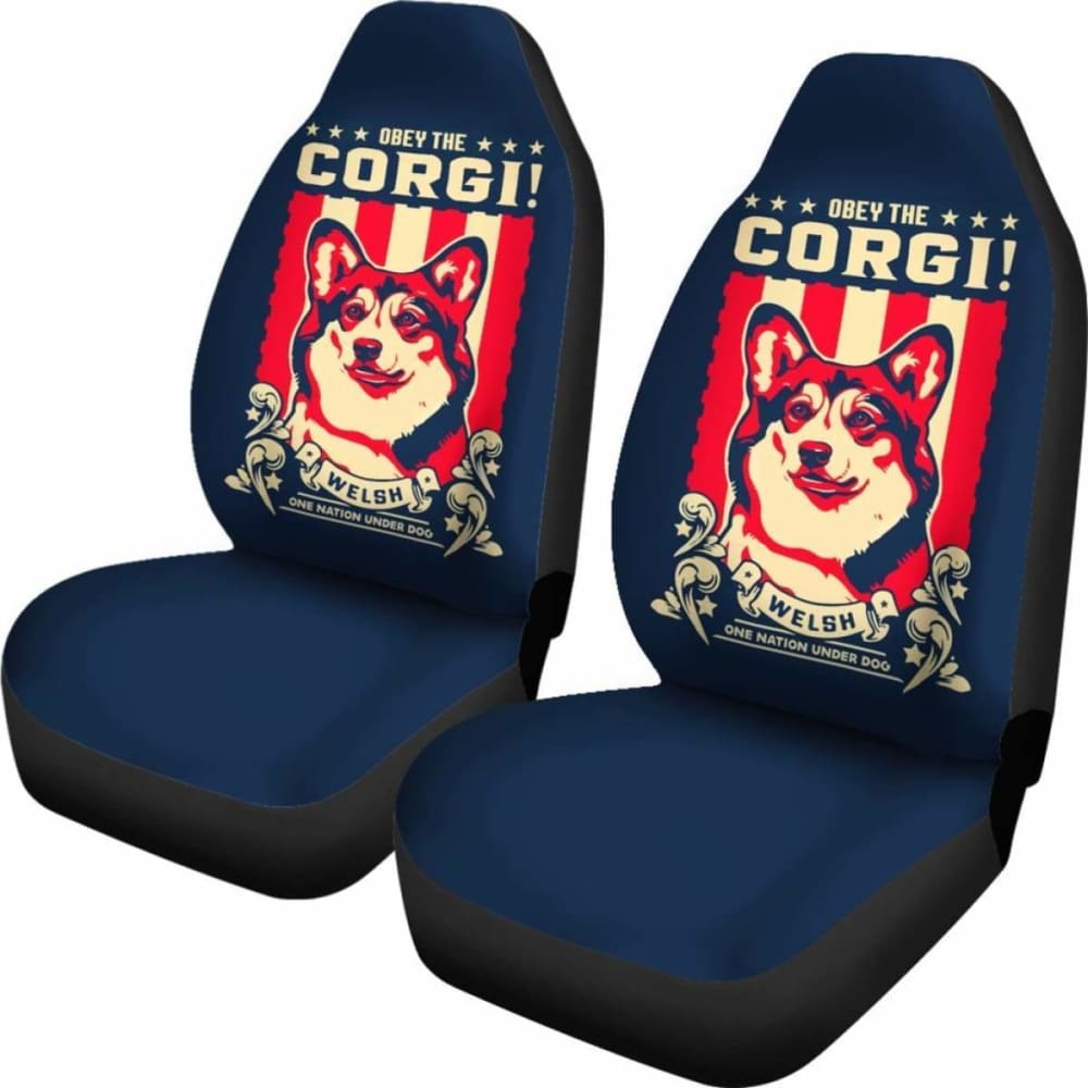 Corgi Car Seat Covers - Obey The Corgi -