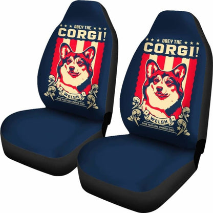 Corgi Car Seat Covers - Obey The Corgi -