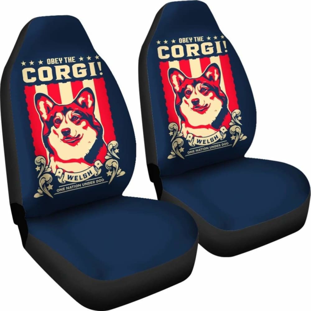 Corgi Car Seat Covers - Obey The Corgi -