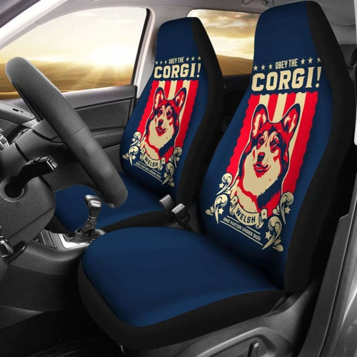 Corgi Car Seat Covers - Obey The Corgi -