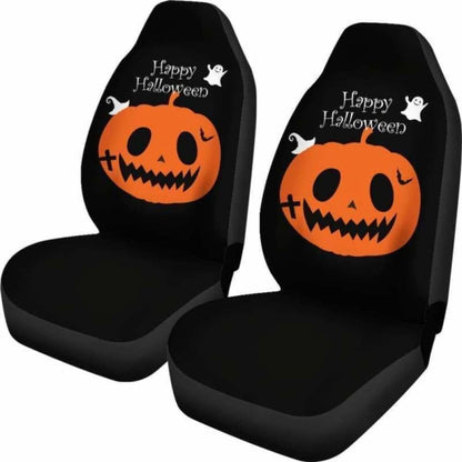 Pumpkin Halloween Car Seat Covers