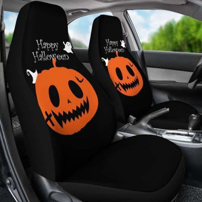 Pumpkin Halloween Car Seat Covers