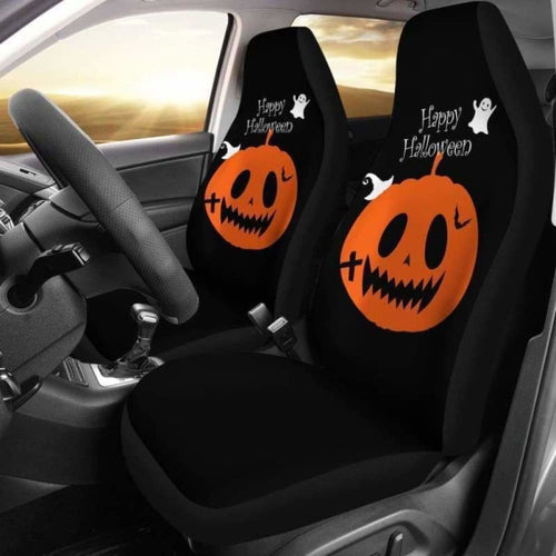 Pumpkin Halloween Car Seat Covers