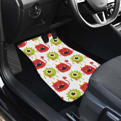 Alien Pattern Print Design  Front And Back Car Mats