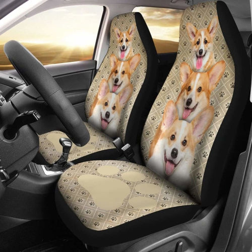 Corgi Dog Car Seat Covers Funny Seat Covers For Car