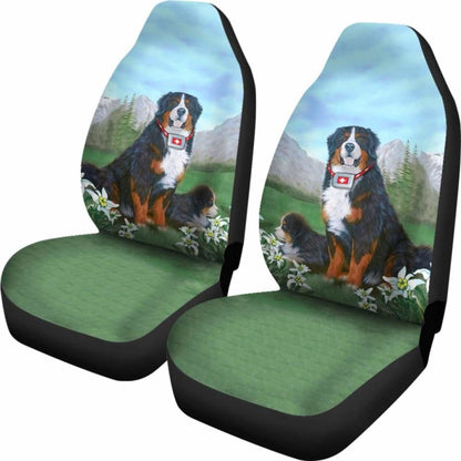 Switzerland Bernese Mountain Dog Car Seat Covers