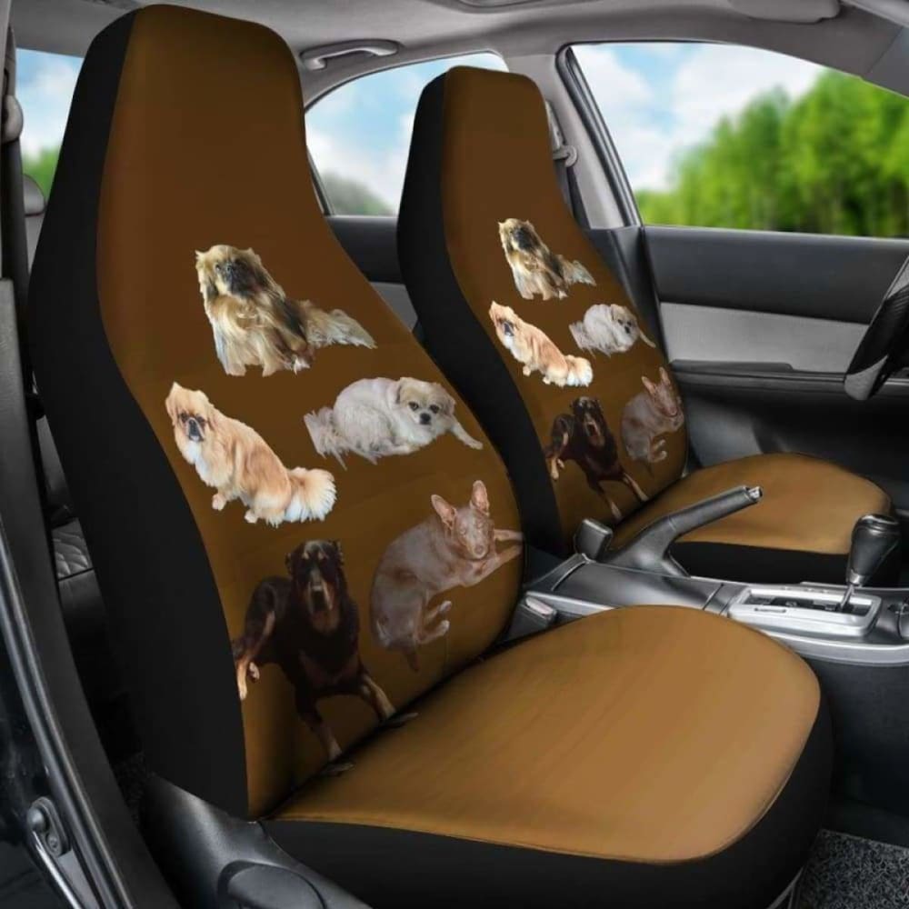 Tibetan Spaniel & Friends Car Seat Cover
