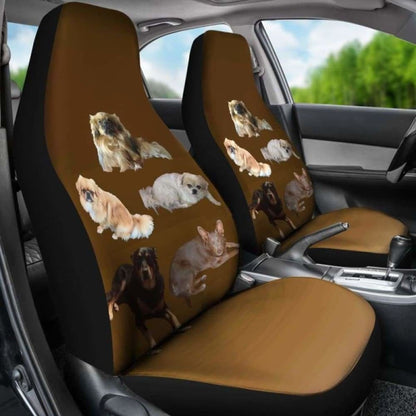 Tibetan Spaniel & Friends Car Seat Cover