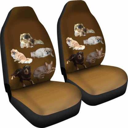 Tibetan Spaniel & Friends Car Seat Cover