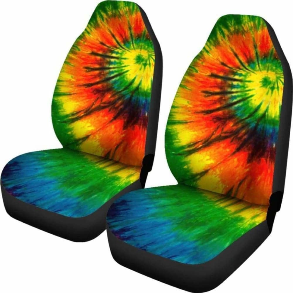 Tie Dye Theme Car Seat Covers