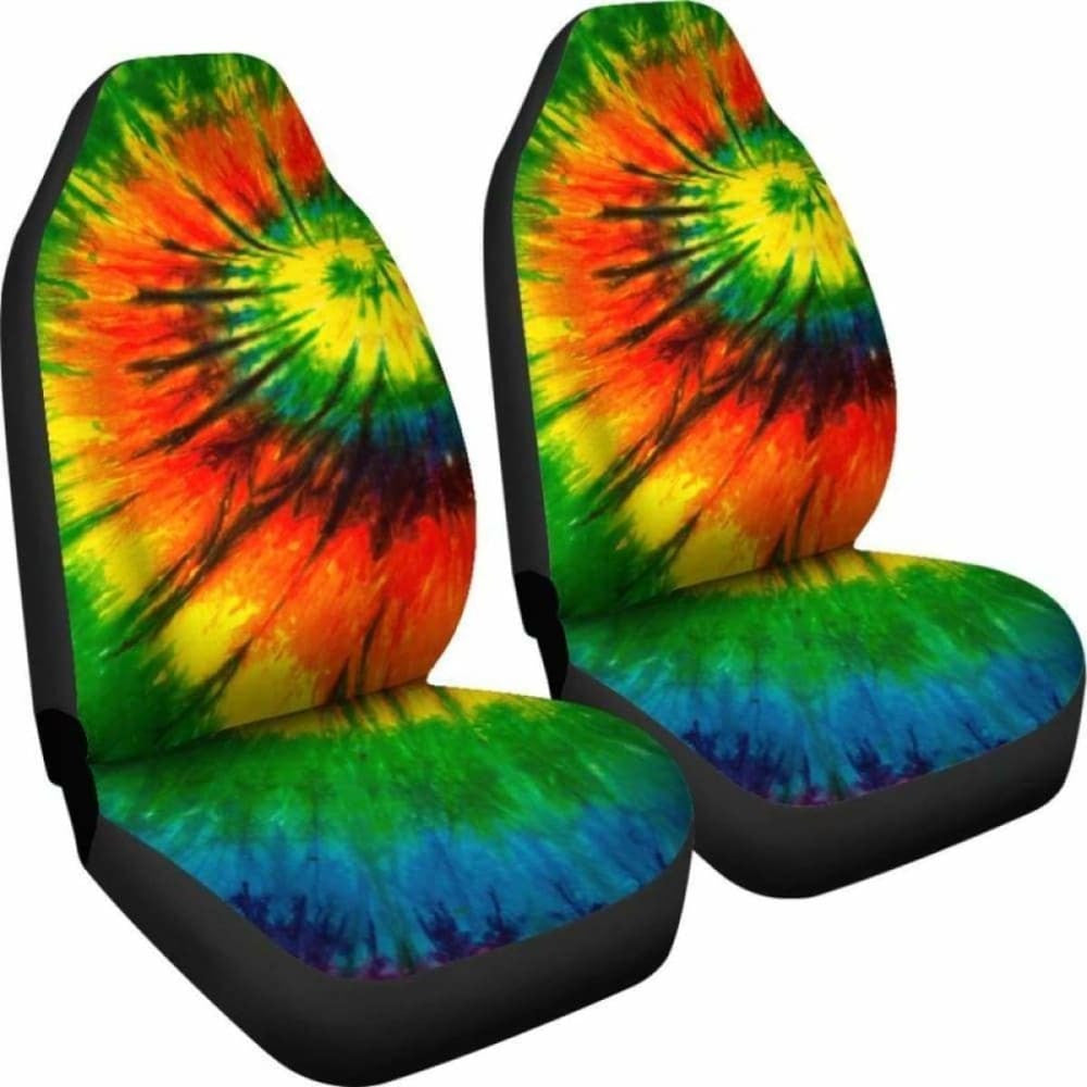 Tie Dye Theme Car Seat Covers
