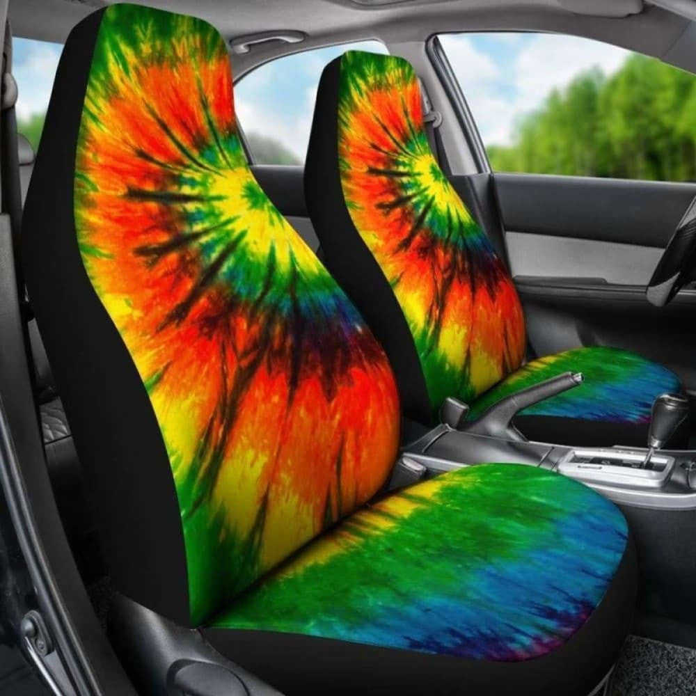 Tie Dye Theme Car Seat Covers