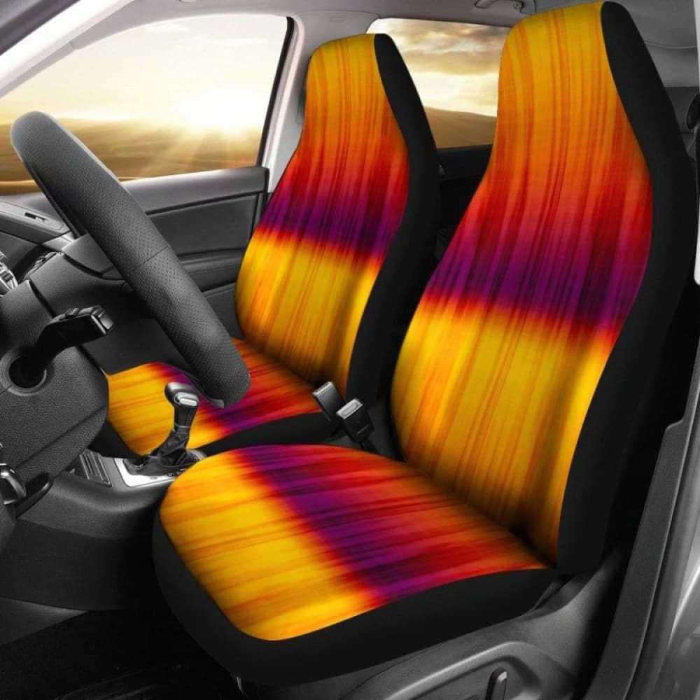 Orange Tie Dye Car Seat Covers Seat Protectors