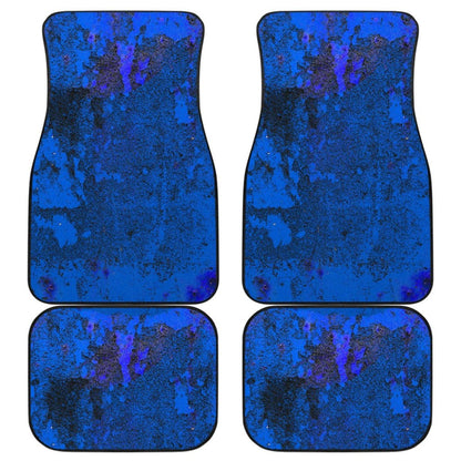 Blue Grunge Art Car Floor Mats