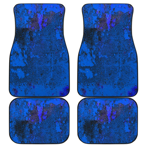 Blue Grunge Art Car Floor Mats