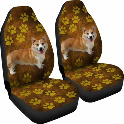 Brown Corgi Car Seat Covers