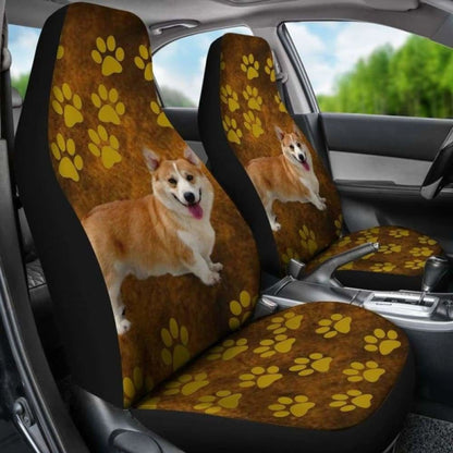 Brown Corgi Car Seat Covers
