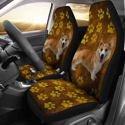 Brown Corgi Car Seat Covers