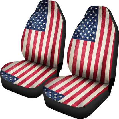 Patriotic American Flag Car Seat Covers