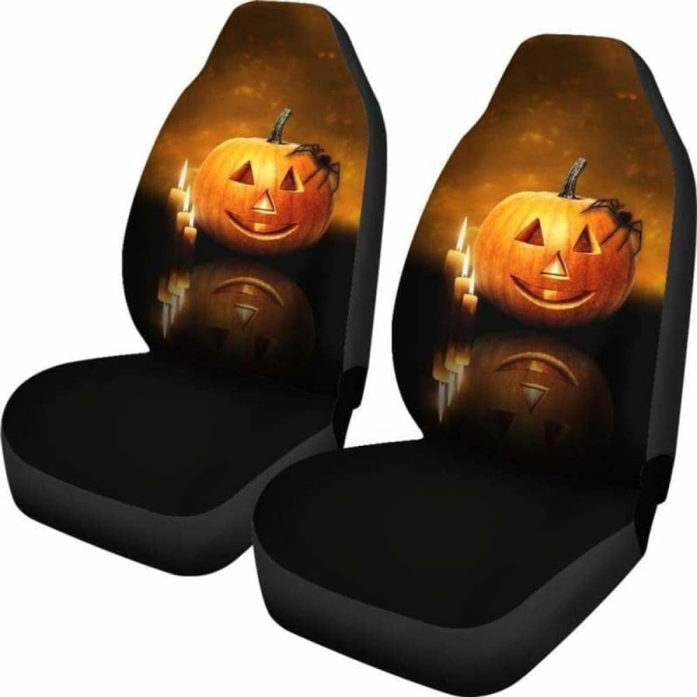 Pumpkin Halloween Car Seat Covers