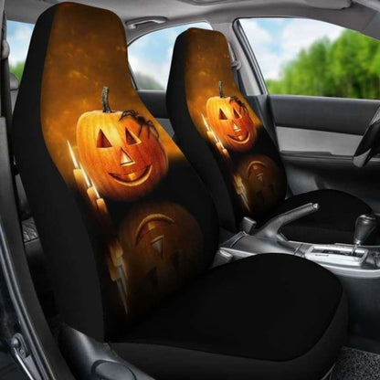 Pumpkin Halloween Car Seat Covers