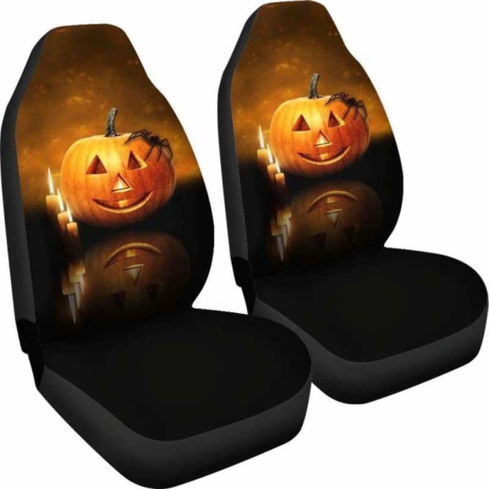Pumpkin Halloween Car Seat Covers