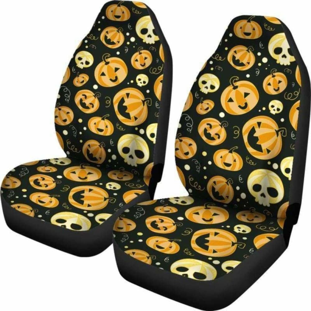 Pumpkin Halloween Car Seat Covers
