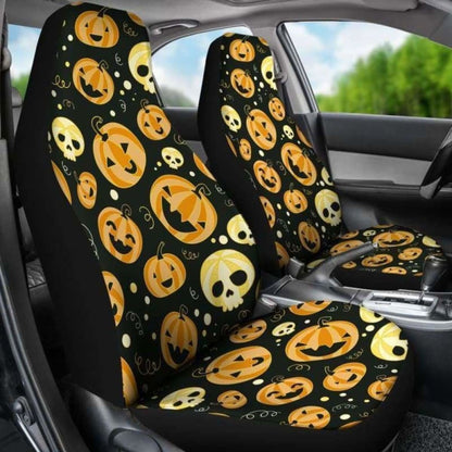 Pumpkin Halloween Car Seat Covers