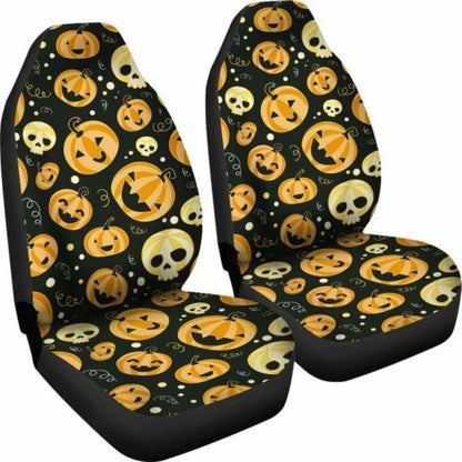 Pumpkin Halloween Car Seat Covers