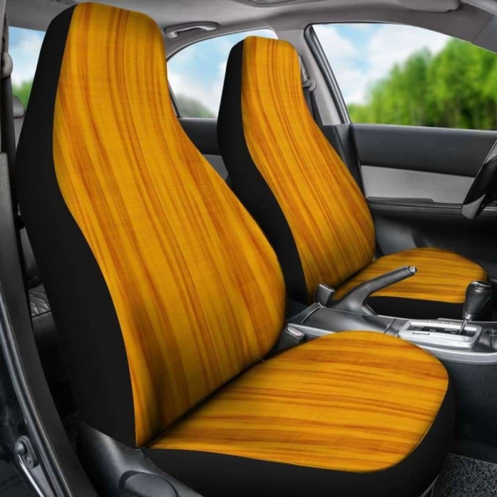 Yellow And Orange Tie Dye Car Seat Covers