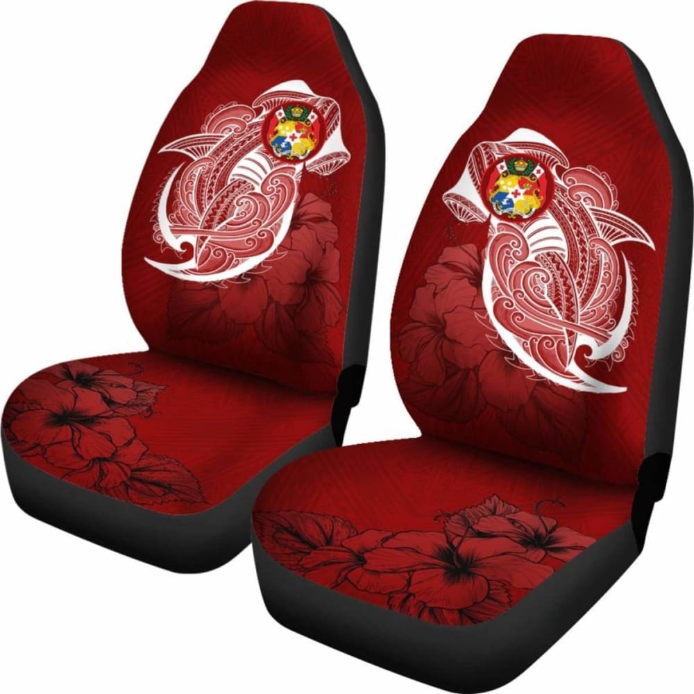 Tonga Car Seat Covers Shark Coat Of Arms