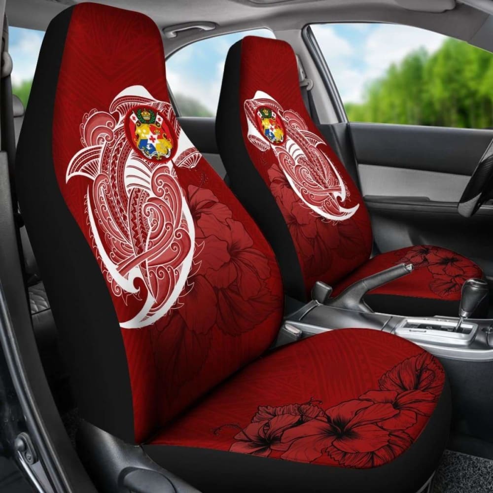 Tonga Car Seat Covers Shark Coat Of Arms