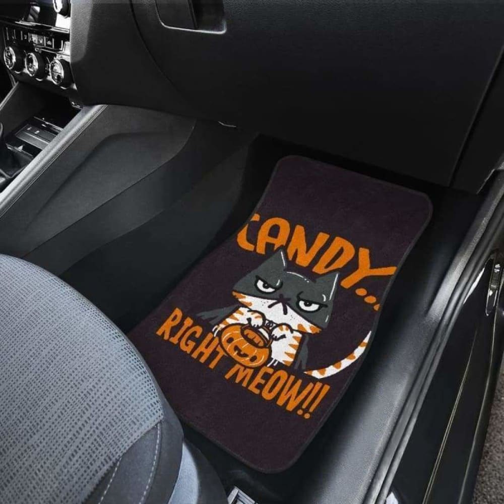 Candy Right Meow Halloween Car Floor Mats