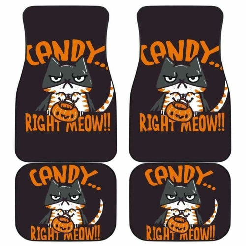 Candy Right Meow Halloween Car Floor Mats