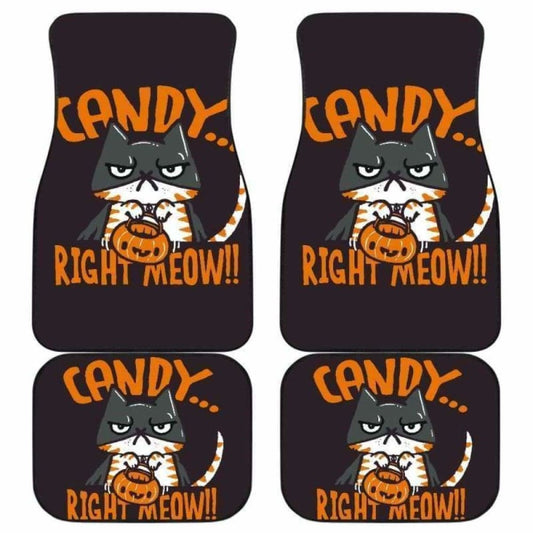 Candy Right Meow Halloween Car Floor Mats