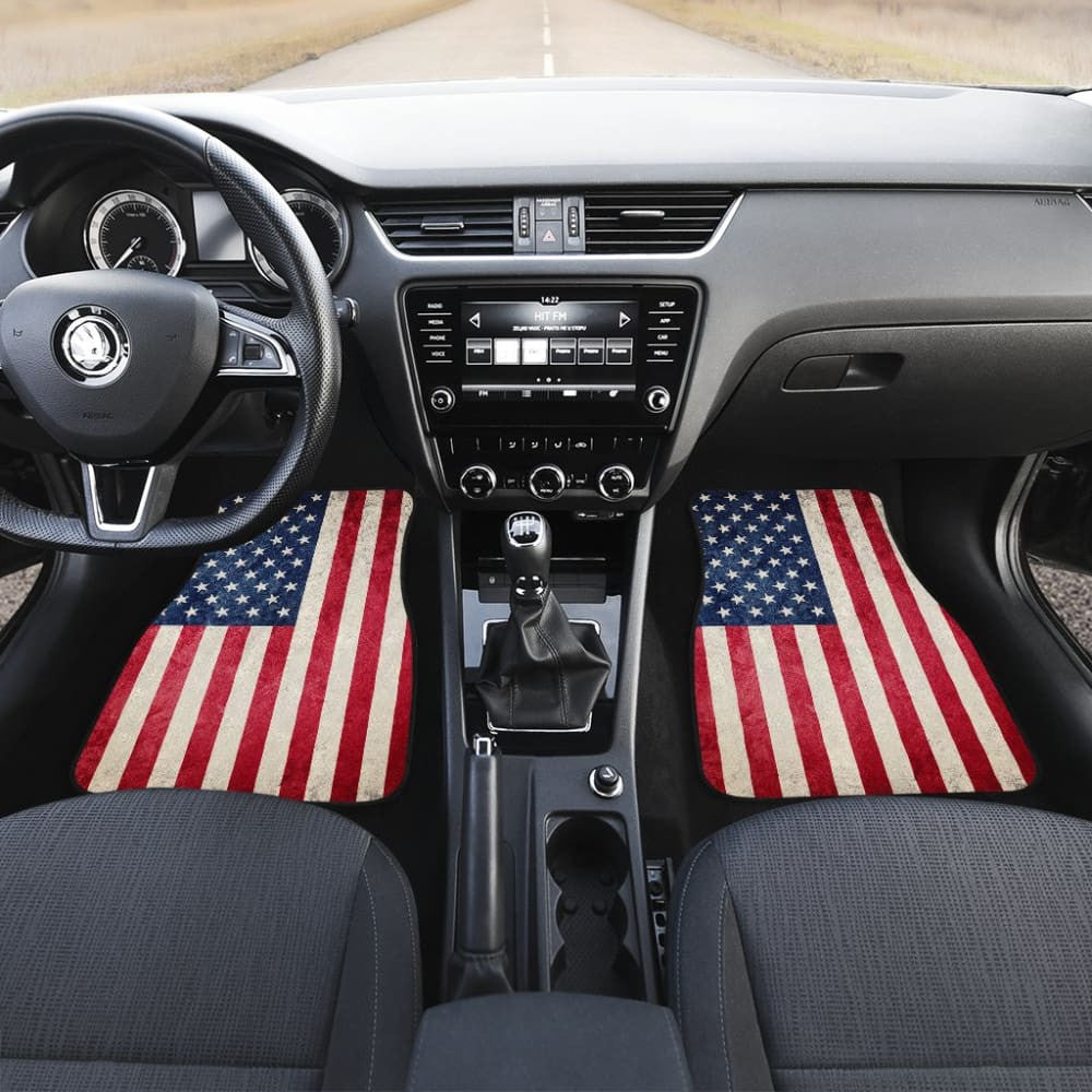 Patriotic American Flag Car Floor Mats
